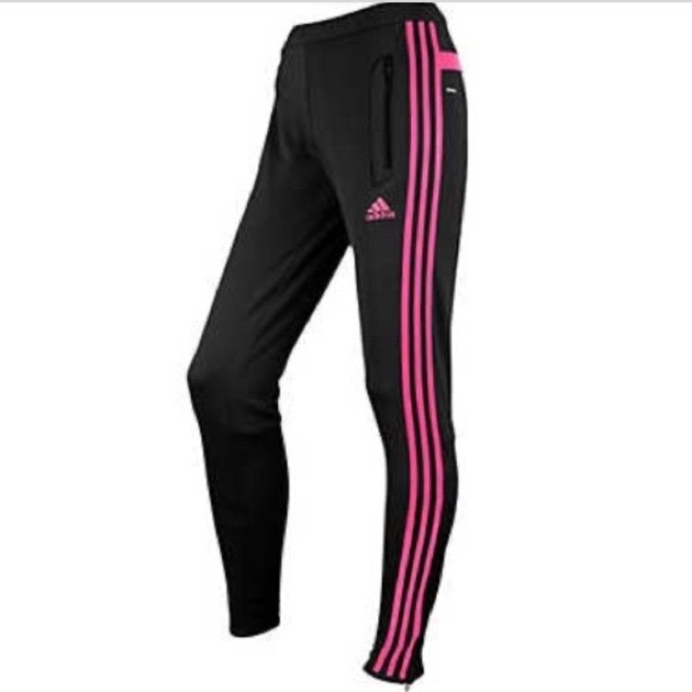 ADIDAS Pink and Black Sweatpants
